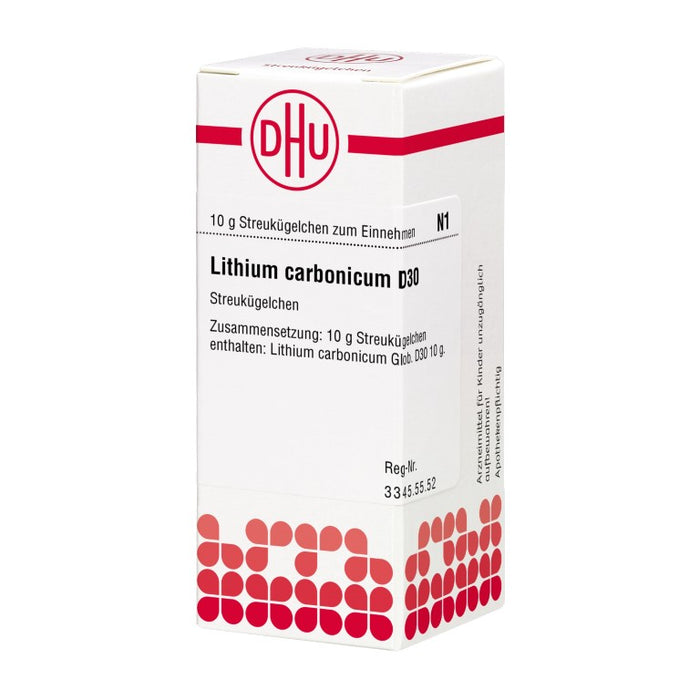 DHU Lithium carbonicum D30 Streukügelchen, 10 g Globules