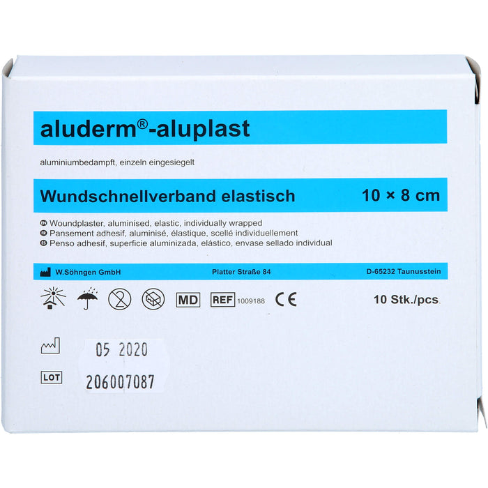 aluderm-aluplast elastisch 1 m x 8 cm Wundauflage, 1 St. Pflaster