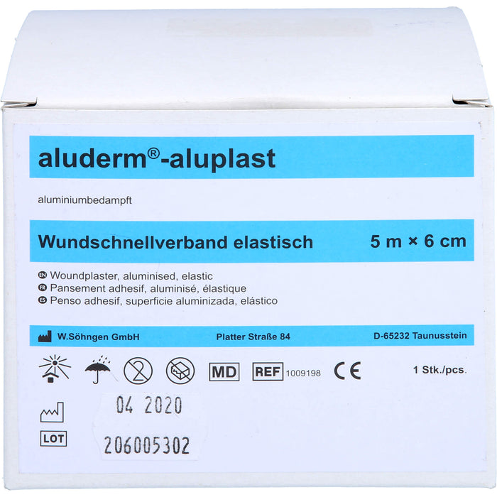 Aluderm Aluplast elastische Wundauflage 5 m x 6 cm, 1 pc Pansement