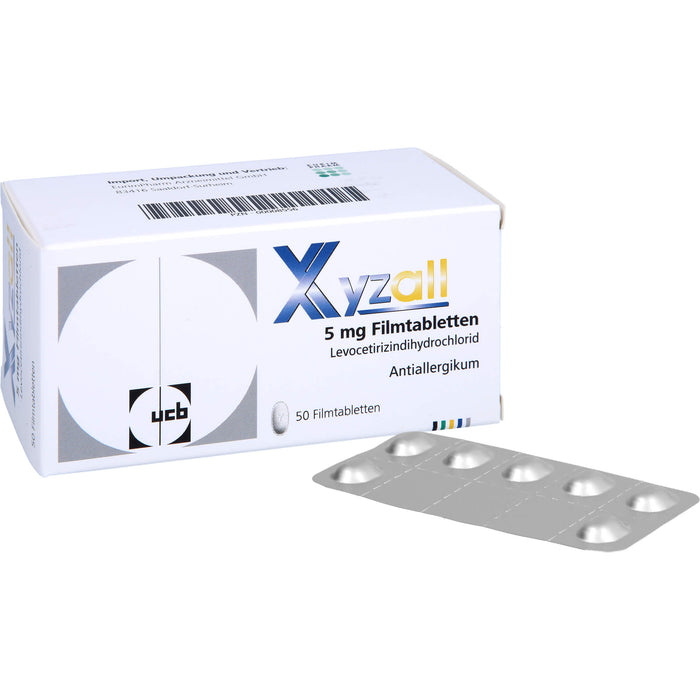 Xyzall 5 mg Eurim Filmtabletten bei Allergien, 50 pcs. Tablets