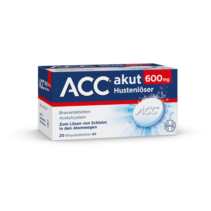 ACC akut 600 mg Hustenlöser Brausetabletten, 20 pcs. Tablets