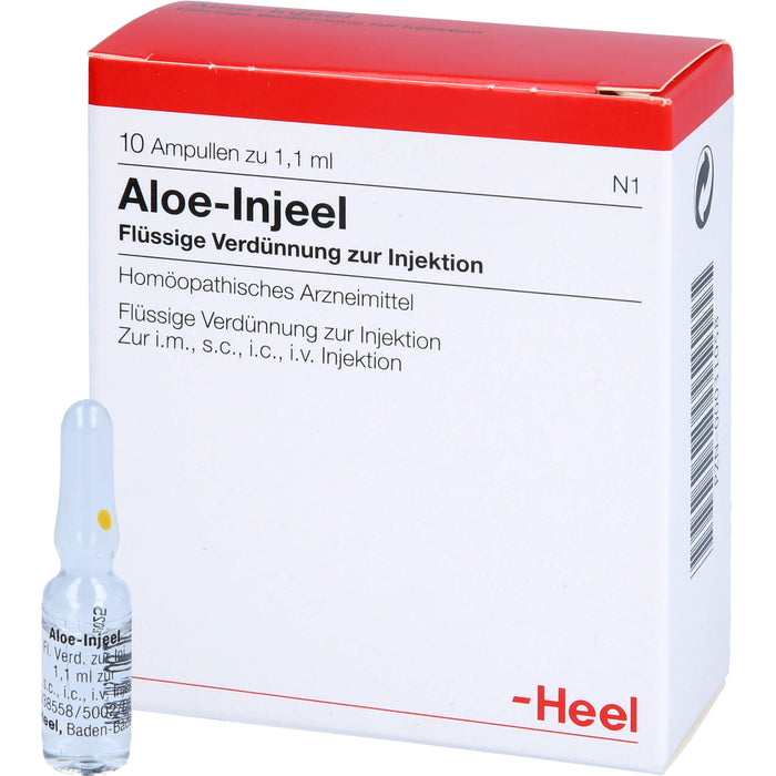 Aloe Injeel flüssige Verdünnung, 10 pc Ampoules