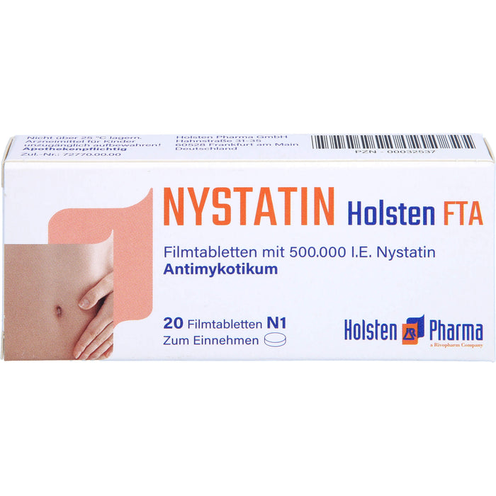 Nystatin Holsten Filmtabletten, 20 St. Tabletten