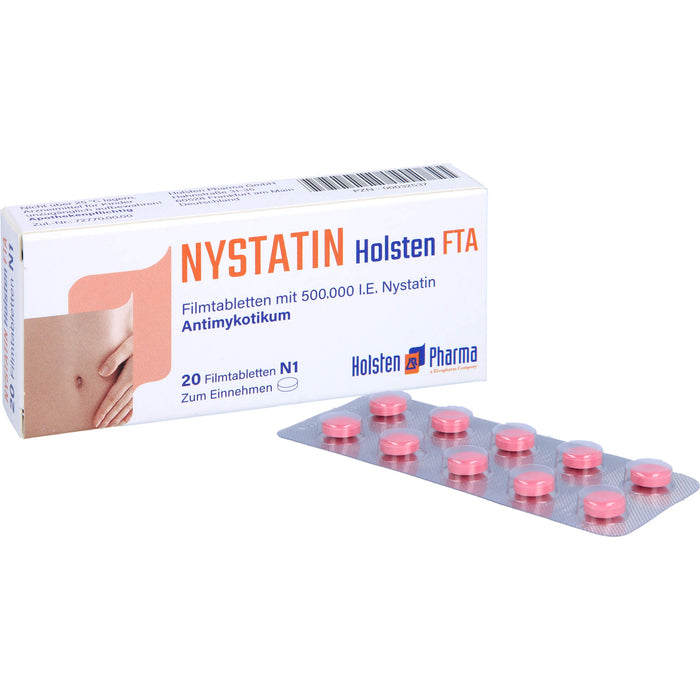 Nystatin Holsten Filmtabletten, 20 pc Tablettes