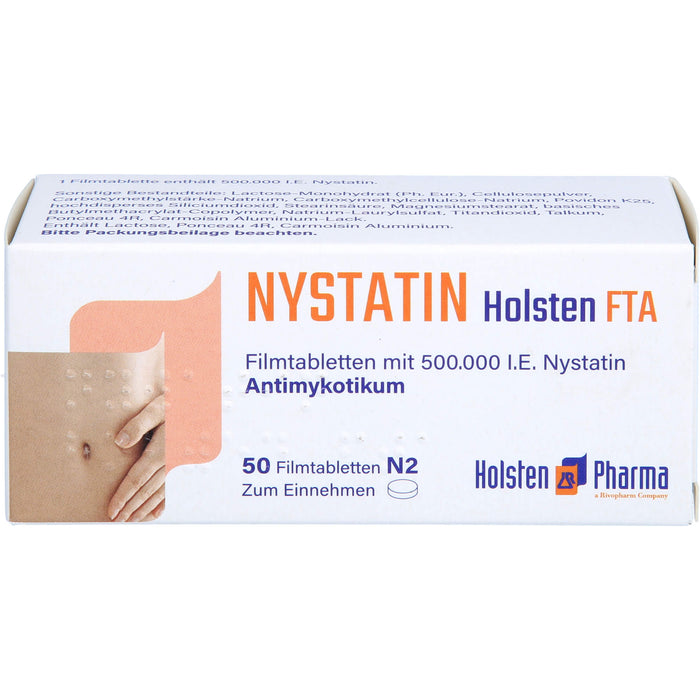 Nystatin Holsten Filmtabletten, 50 pc Tablettes