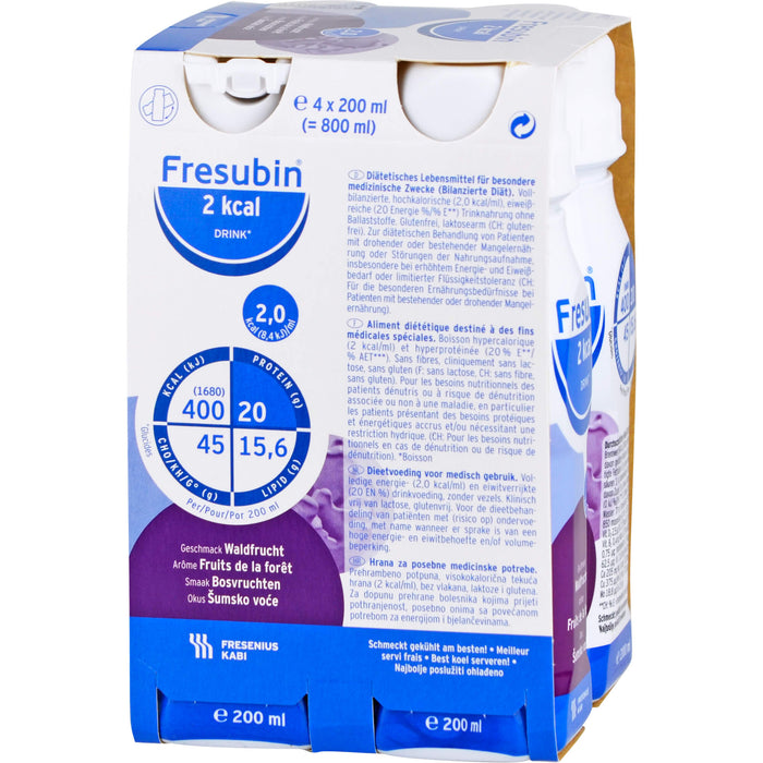 Fresubin 2 kcal Drink Waldfrucht Trinknahrung, 800 ml Solution