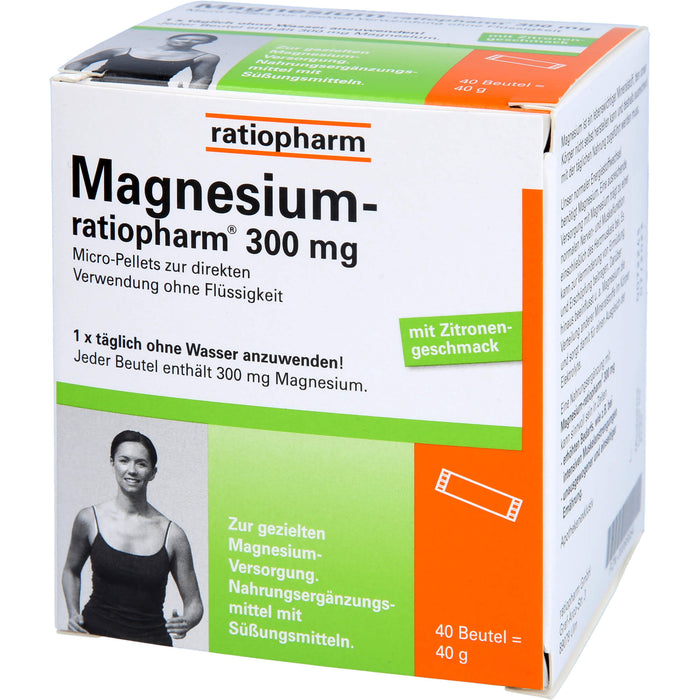 Magnesium-ratiopharm 300 mg Beutel, 40 pc Sachets