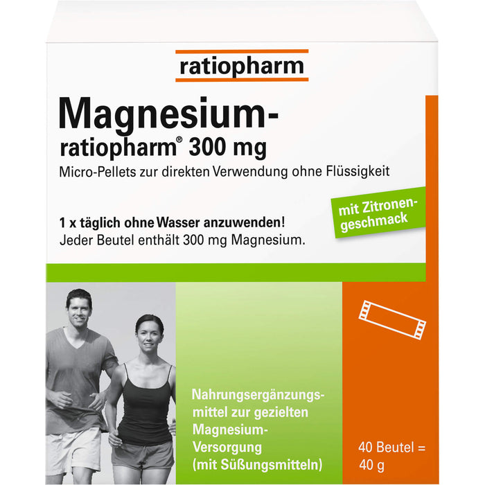 Magnesium-ratiopharm 300 mg Beutel, 40 St. Beutel