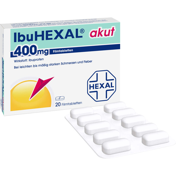 IbuHEXAL akut 400 mg, 20 pcs. Tablets