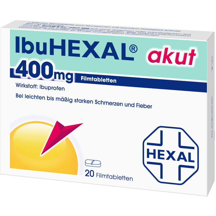IbuHEXAL akut 400 mg, 20 pcs. Tablets