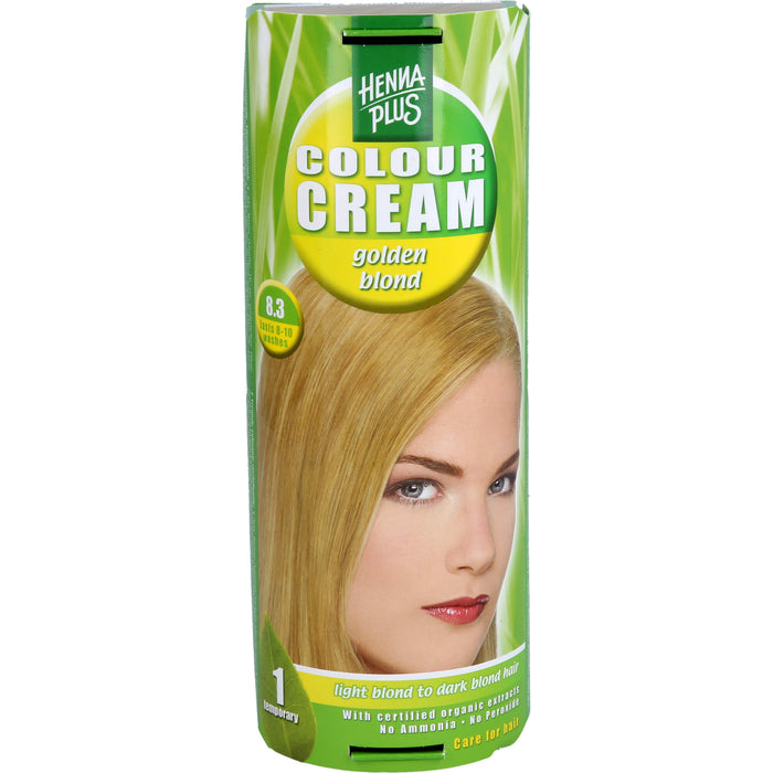 Hennaplus Colour Cream Golden Blond 8,3, 60 ml Creme