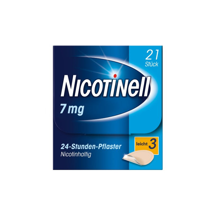 Nicotinell 7 mg/24-Stunden-Pflaster (bisher 17,5 mg) Stärke 3 (leicht), 21 pcs. Patch