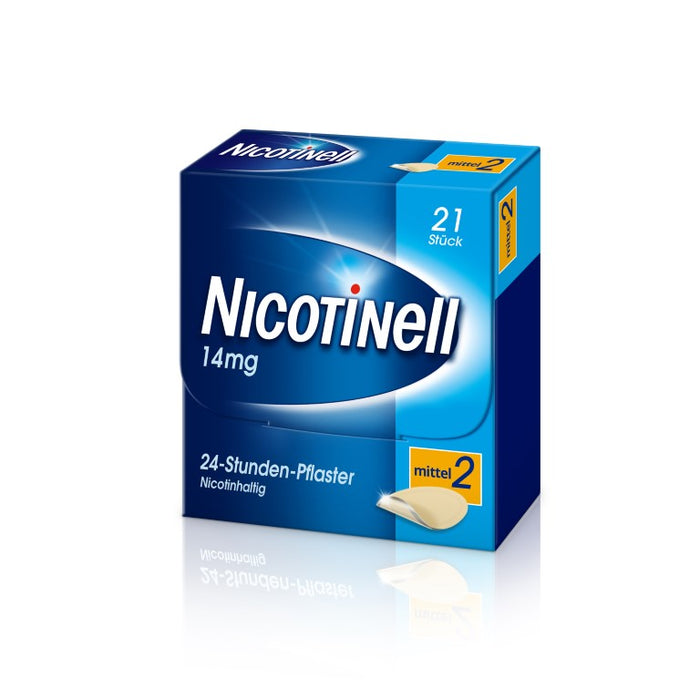 Nicotinell 14 mg/24-Stunden-Pflaster (bisher 35 mg) Stärke 2 (mittel), 21 pcs. Patch