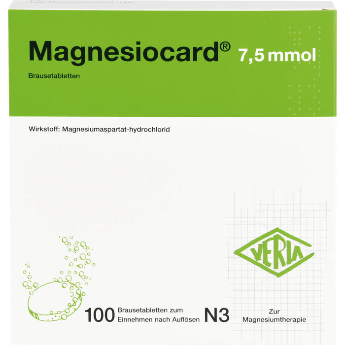 Magnesiocard 7,5 mmol Brausetabletten, 100 pc Tablettes