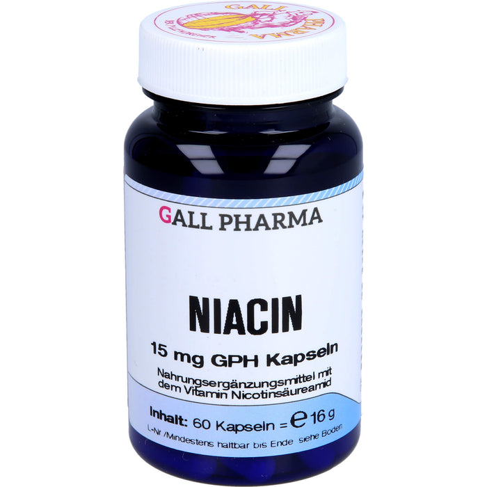 GALL PHARMA Niacin 15 mg GPH Kapseln, 60 pc Capsules