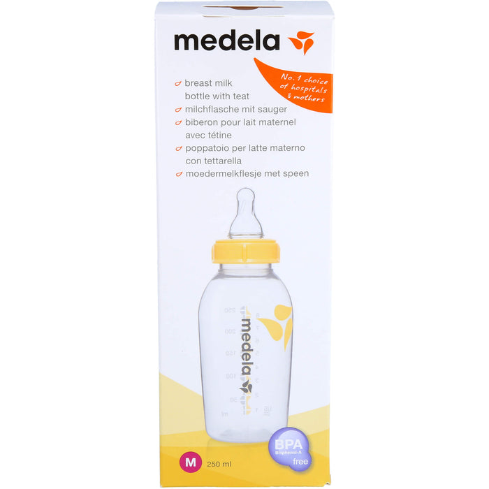 medela Muttermilchflasche 250 ml mit Sauger M, 1 St. Lösung