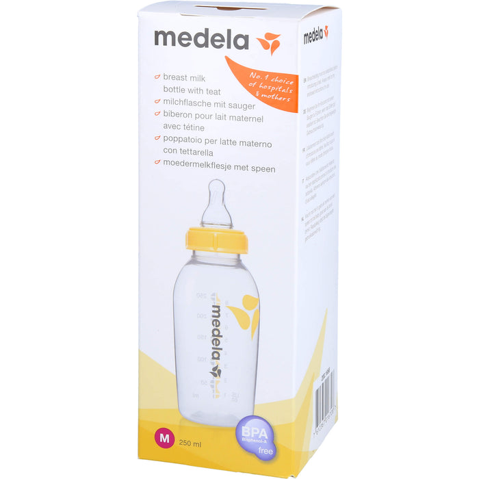 medela Muttermilchflasche 250 ml mit Sauger M, 1 pc Solution