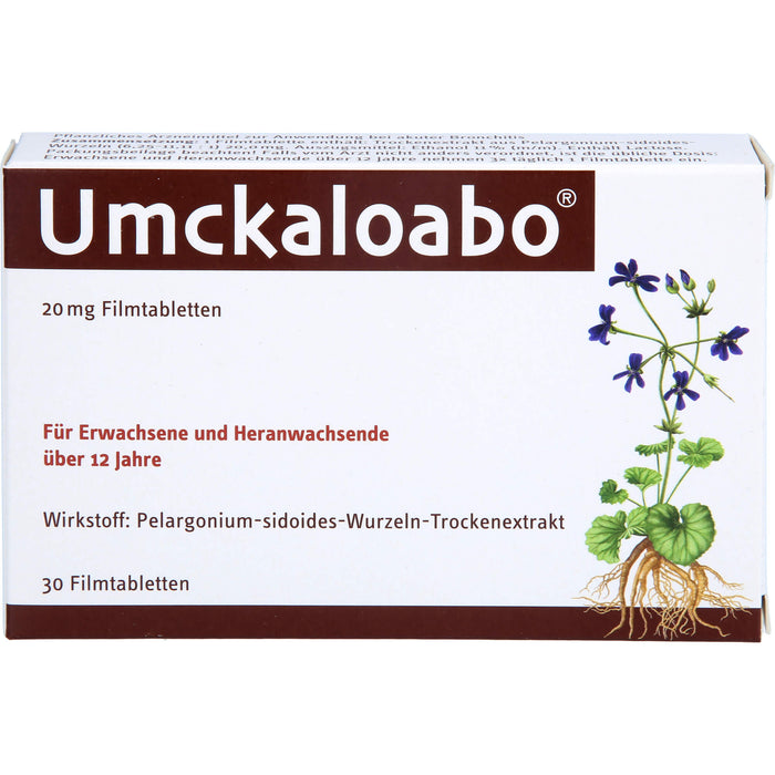 Umckaloabo 20 mg Filmtabletten, 30 pc Tablettes