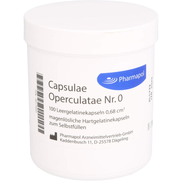 CAPSULAE OPERC NR 0 0,68, 100 St KAP