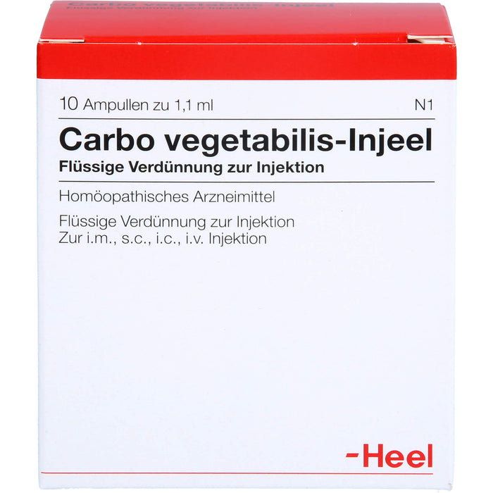 Carbo vegetabilis-Injeel flüssige Verdünnung, 10 St. Ampullen