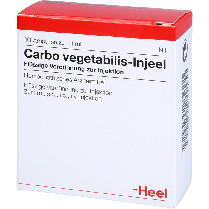 Carbo vegetabilis-Injeel flüssige Verdünnung, 10 St. Ampullen