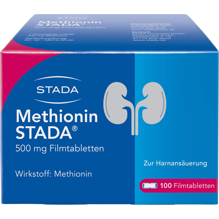 Methionin STADA 500 mg Filmtabletten zur Harnansäuerung, 100 St. Tabletten