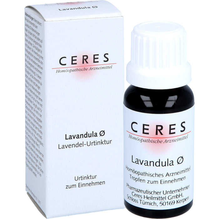 CERES Lavandula ø Urtinktur, 20 ml Lösung