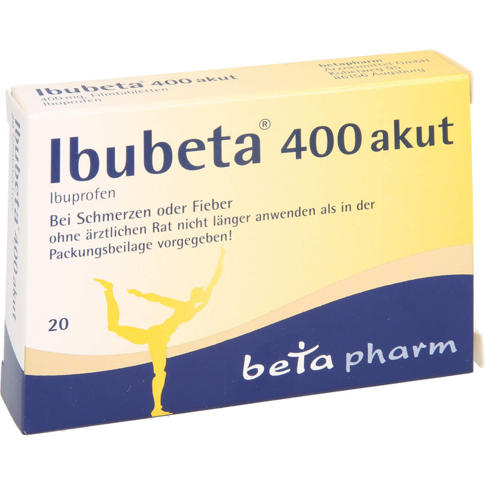 Ibubeta 400 akut Tabletten, 20 St. Tabletten