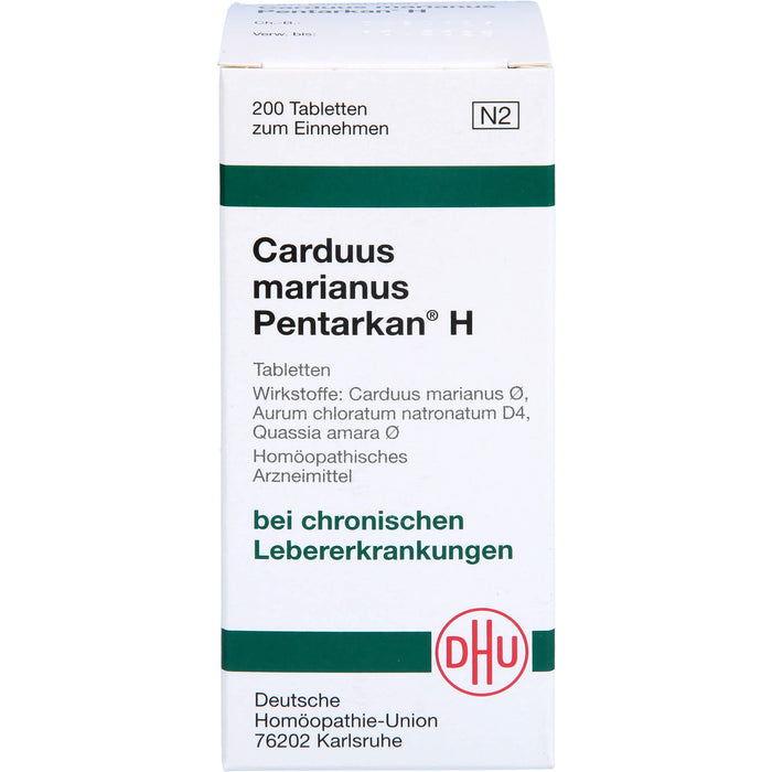 DHU Carduus marianus Pentarkan H Tabletten, 200 St. Tabletten