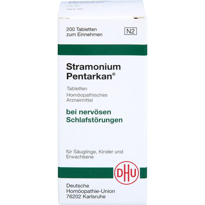 DHU Stramonium Pentarkan Tabletten bei nervösen Schlafstörungen, 200 pcs. Tablets