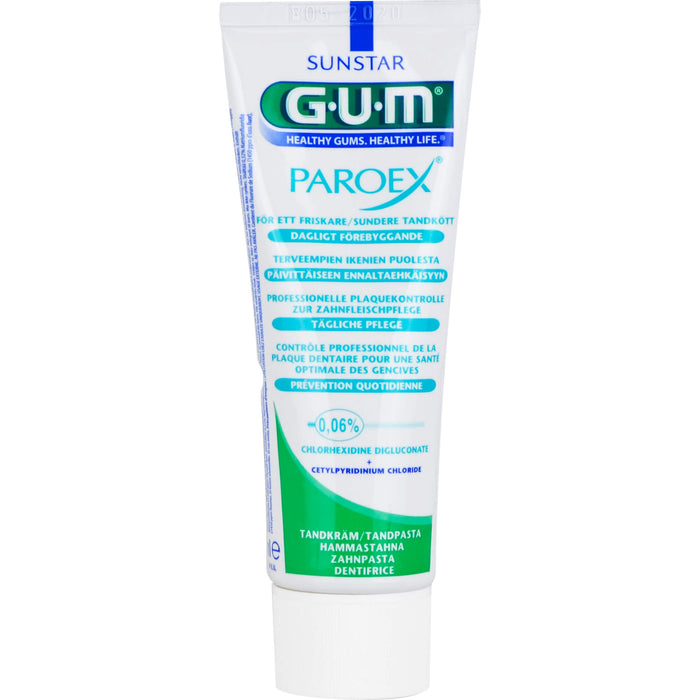 GUM Paroex 0,06% CHX Zahnpasta, 75 ml Dentifrice