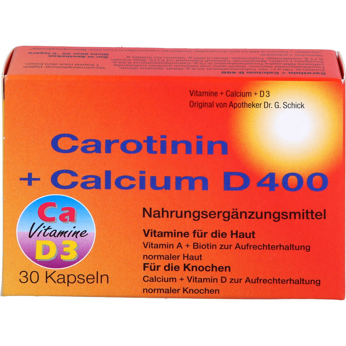 Inkosmia Carotinin + Calcium D 400 Kapseln, 30 St. Kapseln