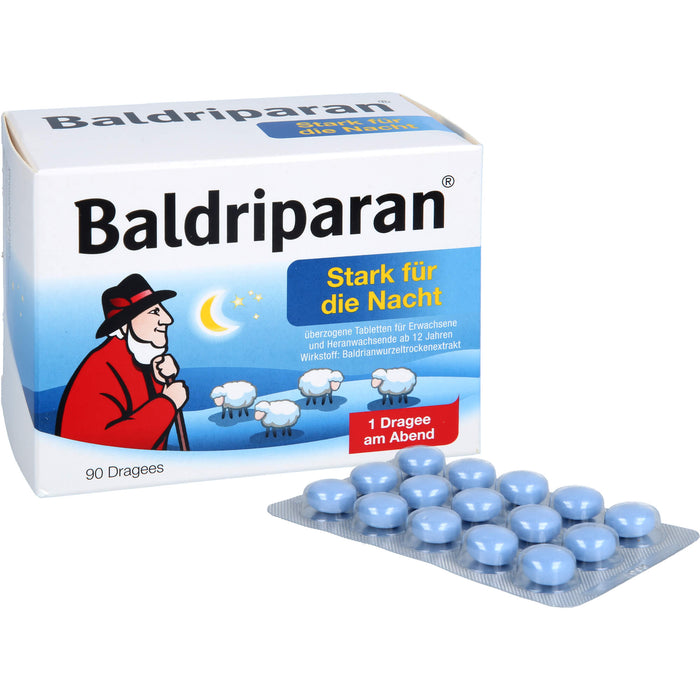 Baldriparan stark für die Nacht Dragees, 90 pcs. Tablets