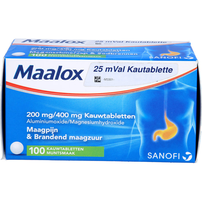 Maalox 25 mVal kohlpharma Kautablette, 100 St KTA