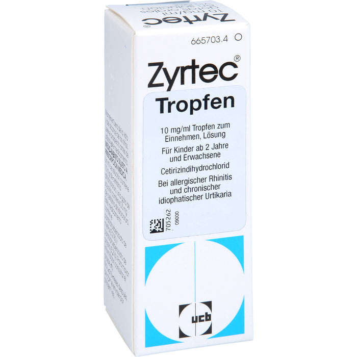 Zyrtec 10 mg/ml Emra Tropfen zum Einnehmen, 20 ml Lösung