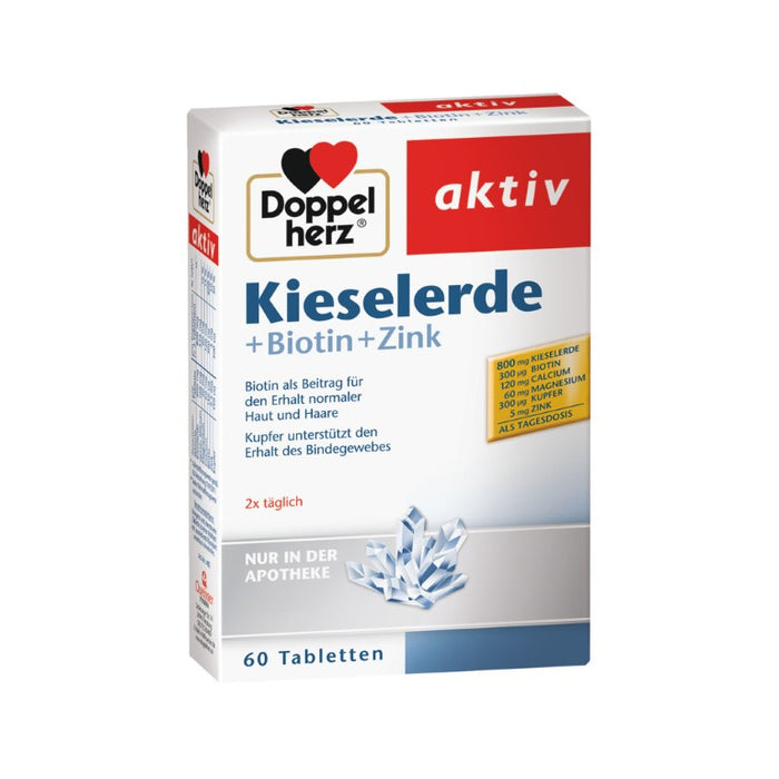 Doppelherz Kieselerde + Biotin, 60 pcs. Tablets