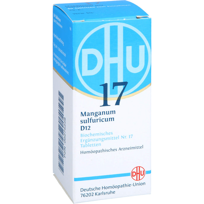 DHU Schüßler-Salz Nr. 17 Manganum sulfuricum D12 Tabletten, 80 pc Tablettes