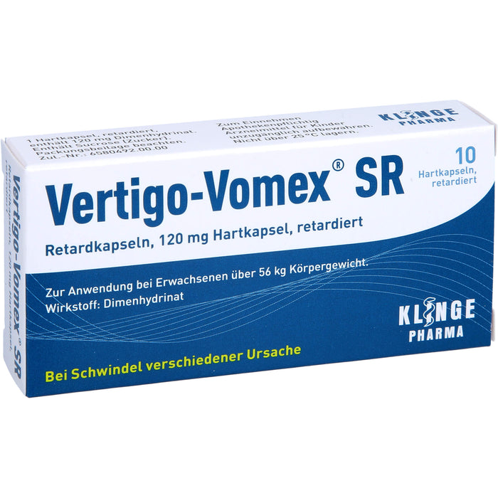 Vertigo-Vomex SR Retardkapseln, 10 pcs. Capsules