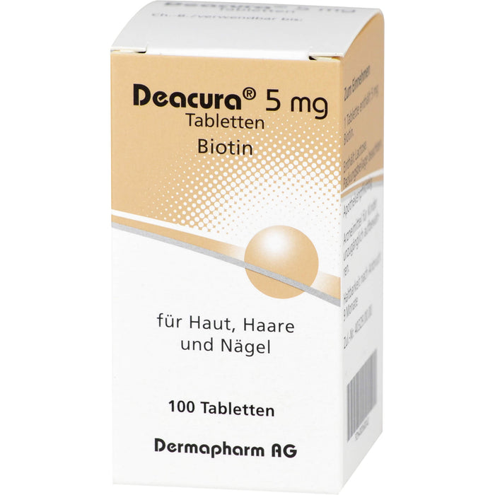 Dermapharm Deacura Tabletten für Haut, Haare und Nägel, 100 pcs. Tablets