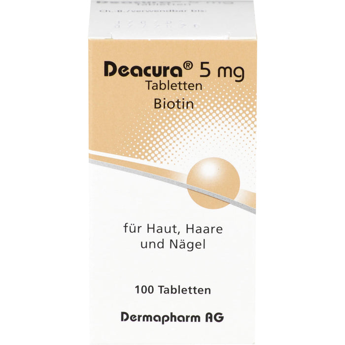 Dermapharm Deacura Tabletten für Haut, Haare und Nägel, 100 pcs. Tablets