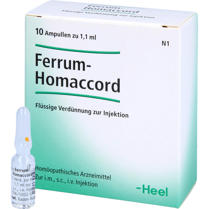 Ferrum-Homaccord flüssige Verdünnung, 10 pcs. Ampoules