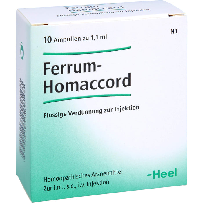 Ferrum-Homaccord Inj.-Lsg., 10 St. Ampullen