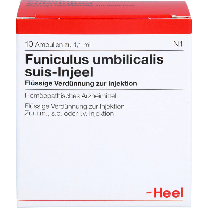 Heel Funiculus umbilicalis suis-Injeel flüssige Verdünnung zur Injektion, 10 pc Ampoules