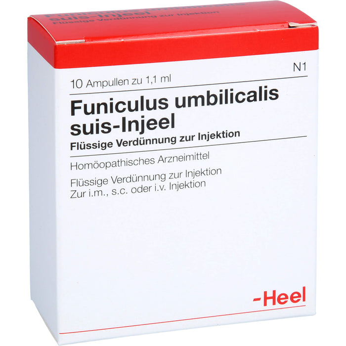 Heel Funiculus umbilicalis suis-Injeel flüssige Verdünnung zur Injektion, 10 pc Ampoules