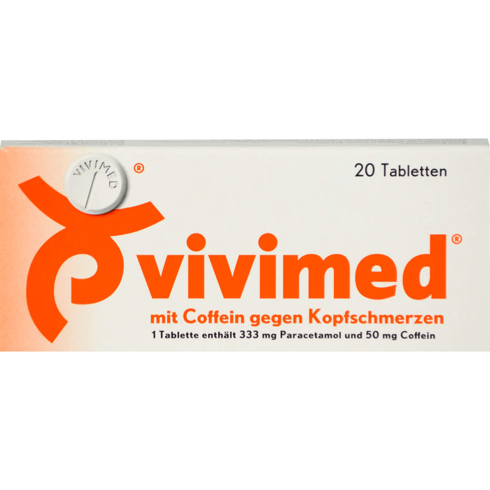 vivimed mit Coffein gegen Kopfschmerzen Tabletten, 20 pc Tablettes