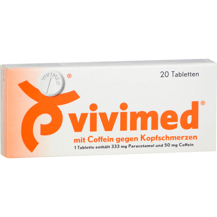 vivimed mit Coffein gegen Kopfschmerzen Tabletten, 20 pc Tablettes