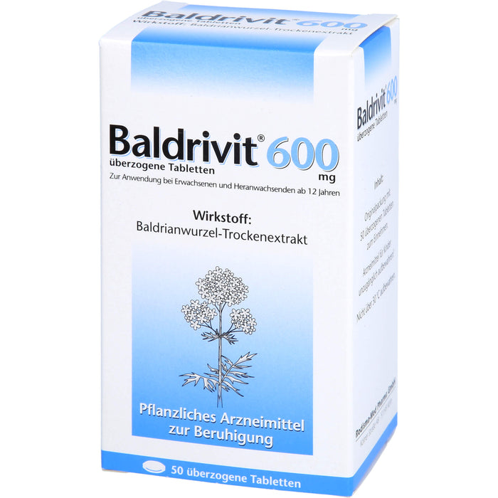 Baldrivit 600 mg überzogene Tabletten, 50 St UTA