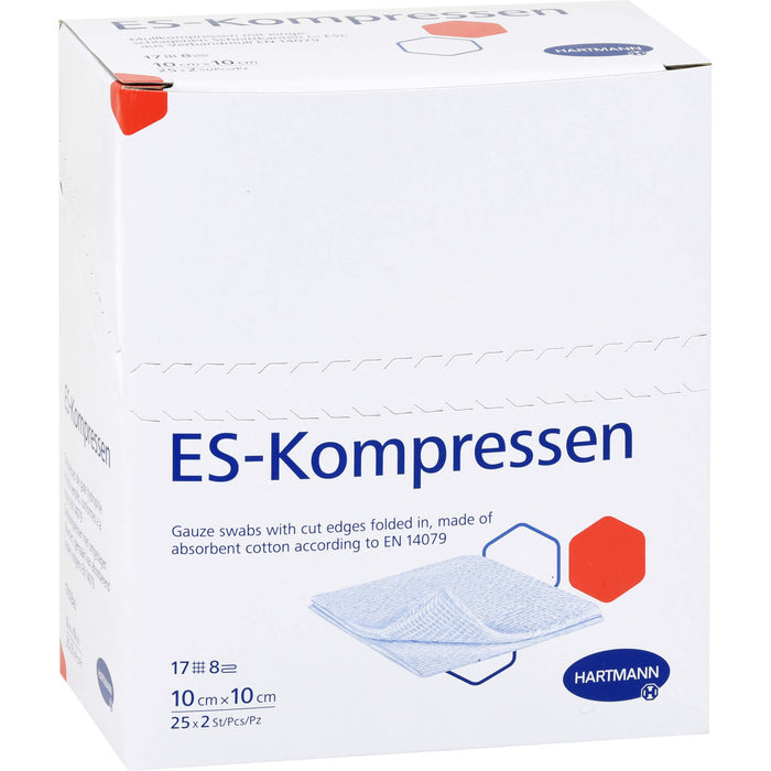 HARTMANN ES-Kompressen steril 10 x 10 cm 8fach, 10 pc Compresses