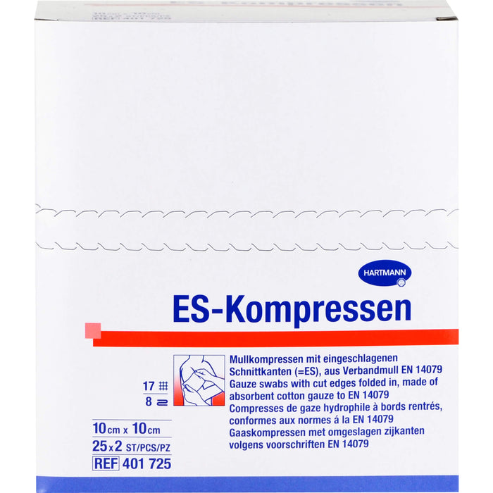 HARTMANN ES-Kompressen steril 10 x 10 cm 8fach, 10 pc Compresses