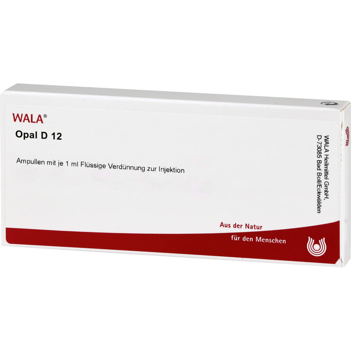 WALA Opal D 12 flüssige Verdünnung zur Injektion, 10 pc Ampoules